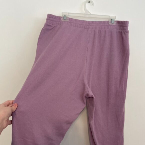 VICTORIA'S SECRET VS Glow Waffle Jogger Lilac Lavender Purple Pajama Pants PJs - Picture 13 of 14